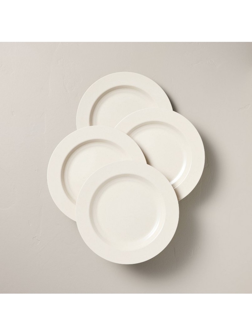 4pk 11" Melamine Dinner Plates Sour Cream - Hearth & Hand™ with Magnolia
